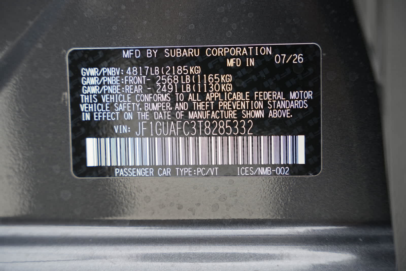 2026 Subaru IMPREZA Sport