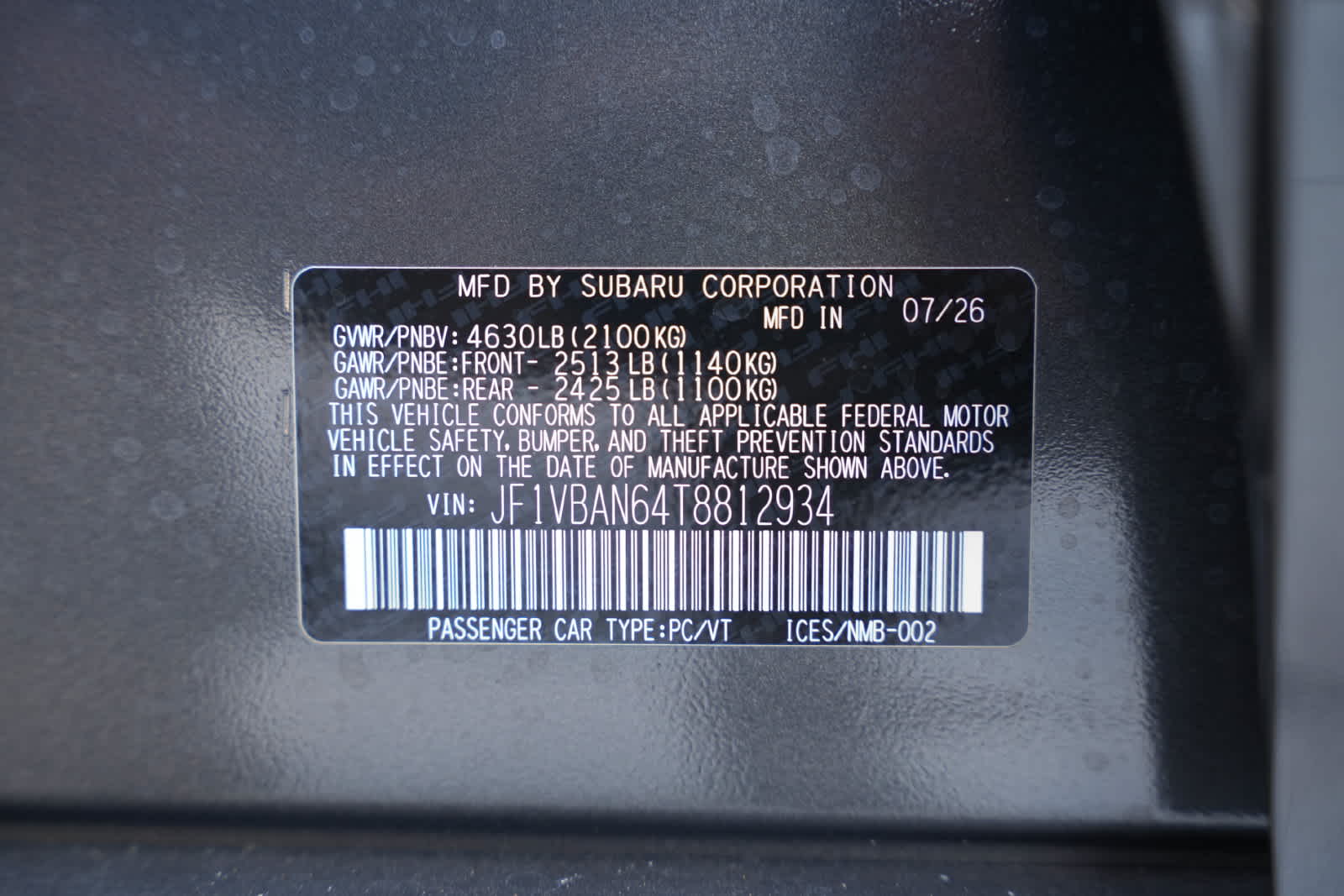 2026 Subaru WRX Limited