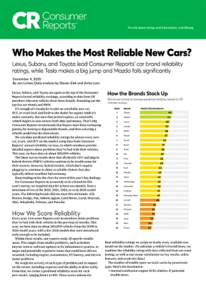Who Makes the Most Reliable Cars | Doral Subaru in Doral FL